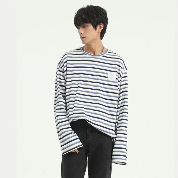 male women couple streetwear hip hop retro fashion loose tees shirts men vintage stripe long sleeve t-shirt, White;black
male women couple streetwear hip hop retro fashion loose tees shirts men vintage stripe long sleeve t-shirt, White;black