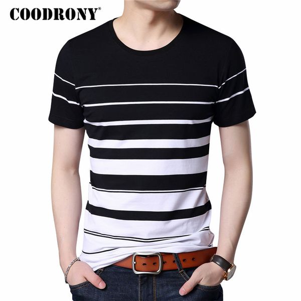 coodrony cotton short sleeve t-shirt men brand clothing 2019 spring summer new fashion striped print o-neck tee shirt s7633, White;black
coodrony cotton short sleeve t-shirt men brand clothing 2019 spring summer new fashion striped print o-neck tee shirt s7633, White;black