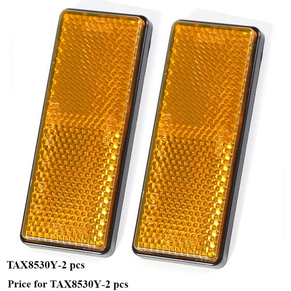 car accessories 2 pcs amber yellow rectangular reflector self adhesive reflective strip for trailer truck side marker light
car accessories 2 pcs amber yellow rectangular reflector self adhesive reflective strip for trailer truck side marker light