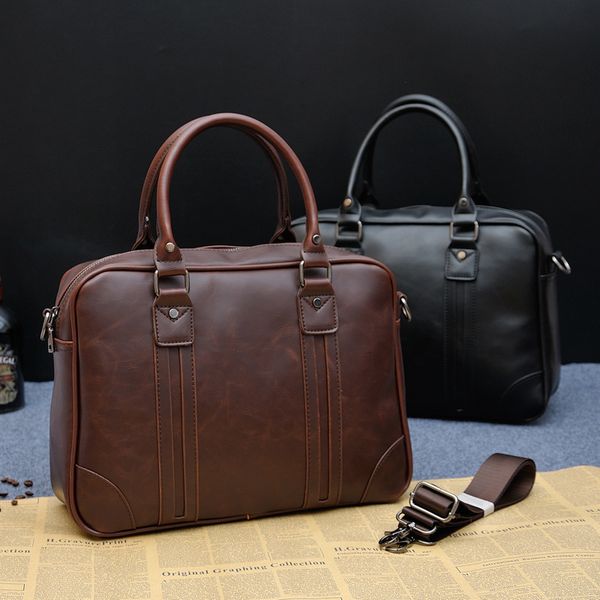 men's handbag business stiletto bag one-shoulder computer briefcase flow men's bag