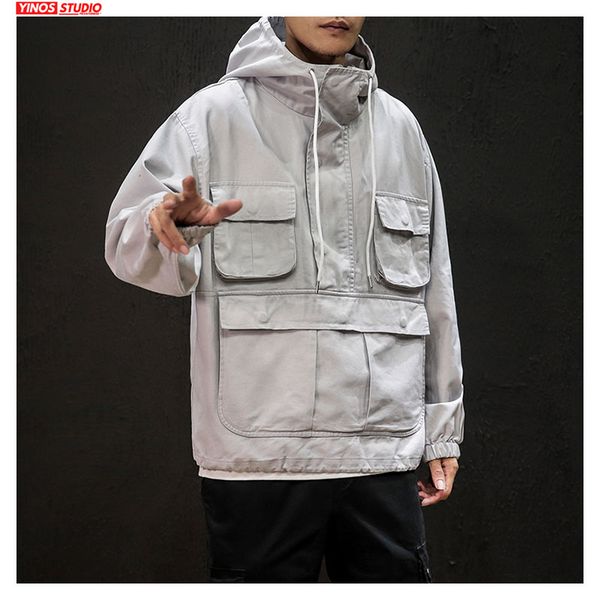 dropshipping autumn solid causal cargo jacket male streetwear fashion multi-pocket 2019 sport outwear baggy coats, Black;brown
dropshipping autumn solid causal cargo jacket male streetwear fashion multi-pocket 2019 sport outwear baggy coats, Black;brown