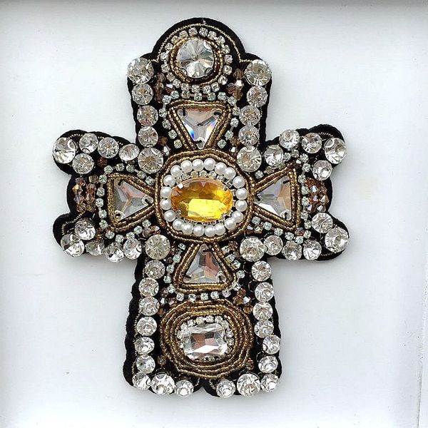 embroidery beaded cross patches,rhinestones beads cross appliqued badges for jeans,crystals patches for clothing a112, Black
embroidery beaded cross patches,rhinestones beads cross appliqued badges for jeans,crystals patches for clothing a112, Black