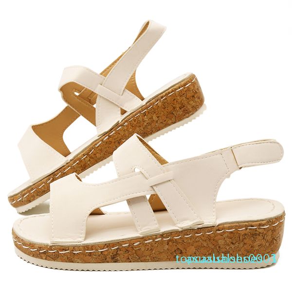 women sandals soft leather wedges shoes women espadrilles platform female high heels sandals summer chaussures t03, Black 
women sandals soft leather wedges shoes women espadrilles platform female high heels sandals summer chaussures t03, Black