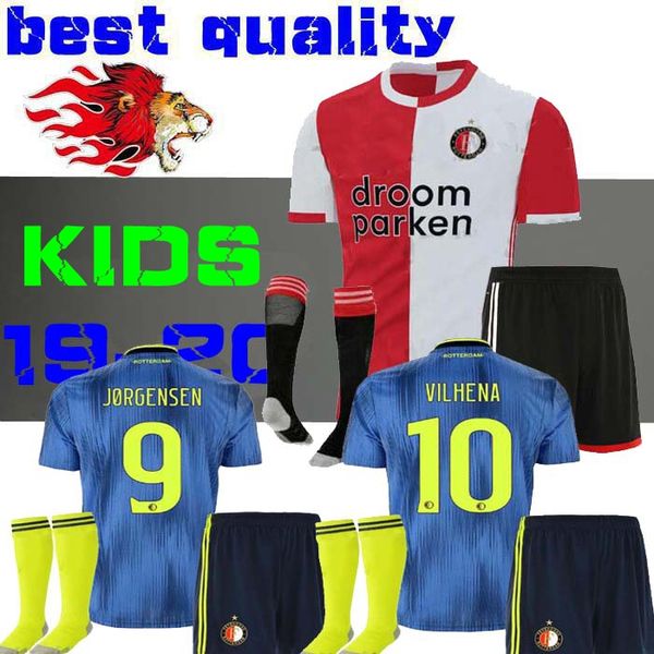 kids kit 19 20 feyenoord soccer jerseys home away 2019 2020 larsson v.persie berghuis vilhena jorgensen jersey child shirt boys, Black;yellow
kids kit 19 20 feyenoord soccer jerseys home away 2019 2020 larsson v.persie berghuis vilhena jorgensen jersey child shirt boys, Black;yellow