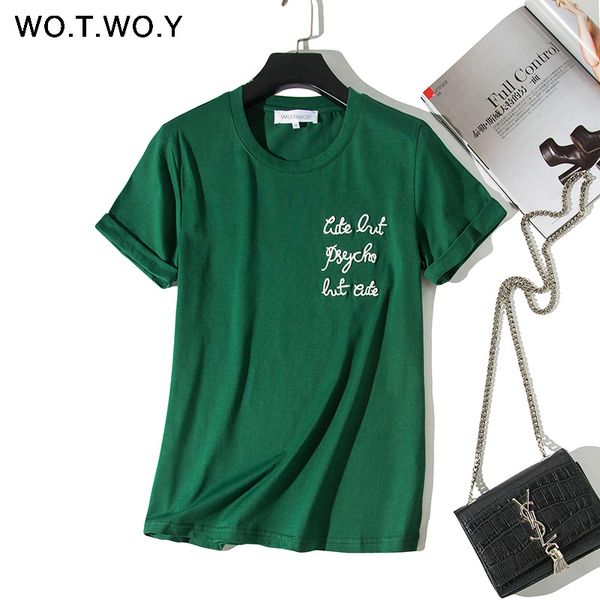 wotwoy letters embroidery t-shirts women 2019 summer cotton o-neck short sleeve tshirts white plus size women tees harajuku
wotwoy letters embroidery t-shirts women 2019 summer cotton o-neck short sleeve tshirts white plus size women tees harajuku