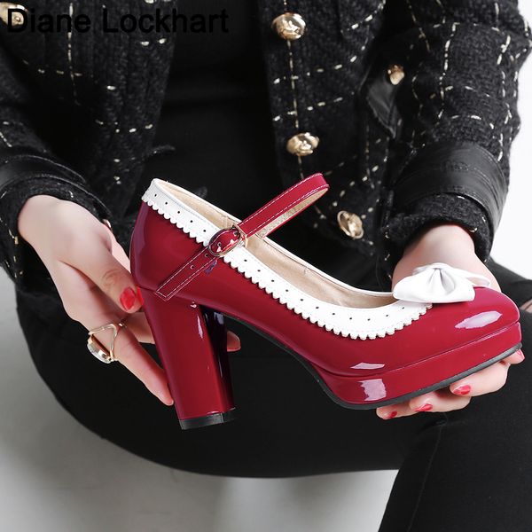 female pumps japanese sweet lolita bow women pumps high heel mary janes shoes cos student girl footwear vintage plus size 32-44, Black
female pumps japanese sweet lolita bow women pumps high heel mary janes shoes cos student girl footwear vintage plus size 32-44, Black