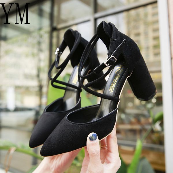 woman high heels pumps party ankle strap sandals galadiator zapatos mujer chunky high heels ladies pointed toe pumps women shoes, Black
woman high heels pumps party ankle strap sandals galadiator zapatos mujer chunky high heels ladies pointed toe pumps women shoes, Black