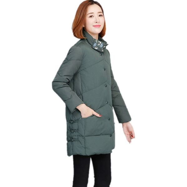 parka winter coat women frog closure embroidery collar vintage female overcoat plus size 4xl warm winter jackets woman 2018 new, Black
parka winter coat women frog closure embroidery collar vintage female overcoat plus size 4xl warm winter jackets woman 2018 new, Black