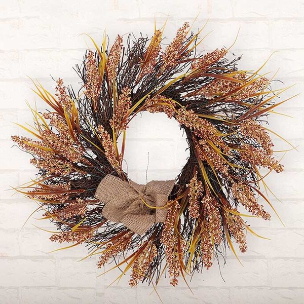 artificial wheat grain wreath simulation silk garland fake flower christmas thanksgiving door wall hanging decoration
artificial wheat grain wreath simulation silk garland fake flower christmas thanksgiving door wall hanging decoration