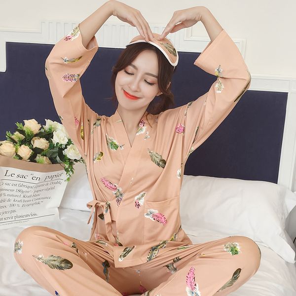 print pants autumn winter pijamas set women sleep set night kimono bathroom women pajama sets long pant robe pajamas, Blue;gray
print pants autumn winter pijamas set women sleep set night kimono bathroom women pajama sets long pant robe pajamas, Blue;gray