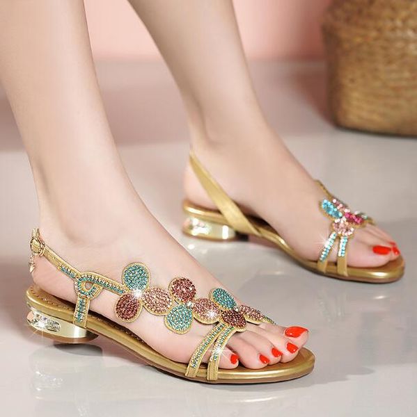 designer women bohemia seaside holiday beach sandals colour rhinestone outdoors flat heel non-slip slippers summer style quality, Black
designer women bohemia seaside holiday beach sandals colour rhinestone outdoors flat heel non-slip slippers summer style quality, Black