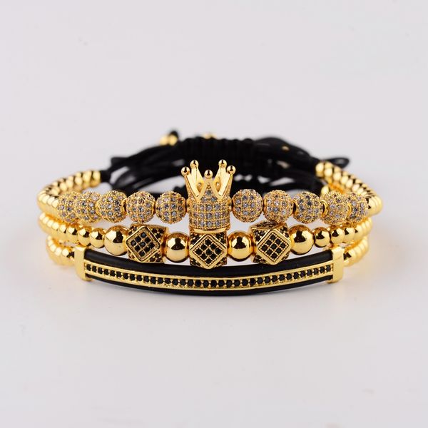 amader 3pcs/set luxury cz ball crown charm copper bead macrame bracelets men handmade long tube set bracelets&bangles for women, Black
amader 3pcs/set luxury cz ball crown charm copper bead macrame bracelets men handmade long tube set bracelets&bangles for women, Black