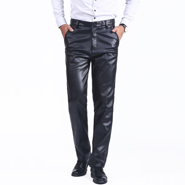 thoshine brand spring aumumn men leather pants high waist straight moto & biker trousers male pu faux leather casual pants, Black
thoshine brand spring aumumn men leather pants high waist straight moto & biker trousers male pu faux leather casual pants, Black