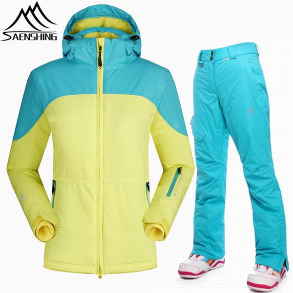saenshing -30 degree winter ski suit female waterproof windproof skiing jacket women outdoor snowboard pant sport snow ski suits
saenshing -30 degree winter ski suit female waterproof windproof skiing jacket women outdoor snowboard pant sport snow ski suits
