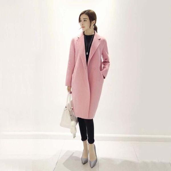 woman wool coat winter jacket women slim woolen long cashmere coats cardigan jackets elegant blend, Black
woman wool coat winter jacket women slim woolen long cashmere coats cardigan jackets elegant blend, Black