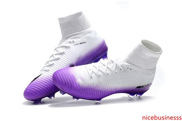 football boots white purple 100% cristiano ronaldo soccer cleats mercurial superfly v fg soccer shoes
football boots white purple 100% cristiano ronaldo soccer cleats mercurial superfly v fg soccer shoes