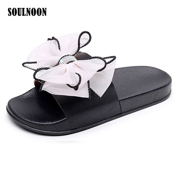 women bowtie flower slippers bling flat sandals casual fashion female beach slides woman sweet home slippers outdoor flip flops, Black
women bowtie flower slippers bling flat sandals casual fashion female beach slides woman sweet home slippers outdoor flip flops, Black