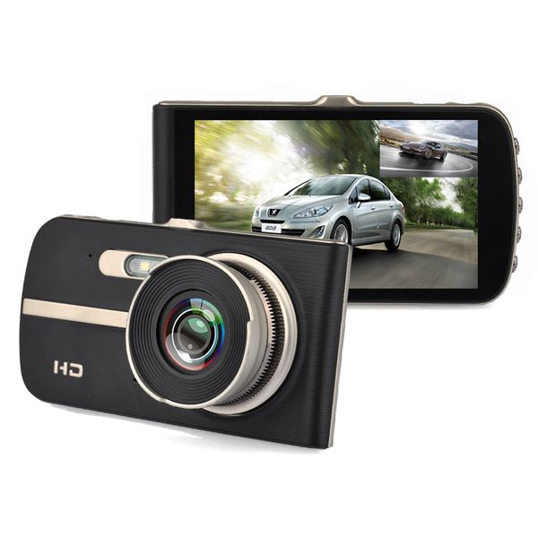 

dash cam dual cameras car dvr 4.0" ips screen full hd 1080p video recorder with backup rear view camera night vision dvrs