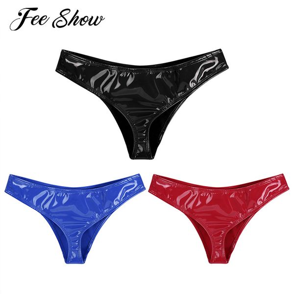 briefs underwear women panties lingerie glossy appearance wet look patent leather low rise high cut bikini thong underwear, Black;pink
briefs underwear women panties lingerie glossy appearance wet look patent leather low rise high cut bikini thong underwear, Black;pink