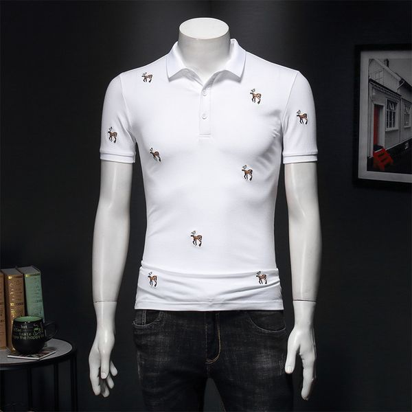 great designer men's shirt new summer mercerized cotton polos brand embroidery short sleeve shirt 4xl 5xl e192, White;black
great designer men's shirt new summer mercerized cotton polos brand embroidery short sleeve shirt 4xl 5xl e192, White;black