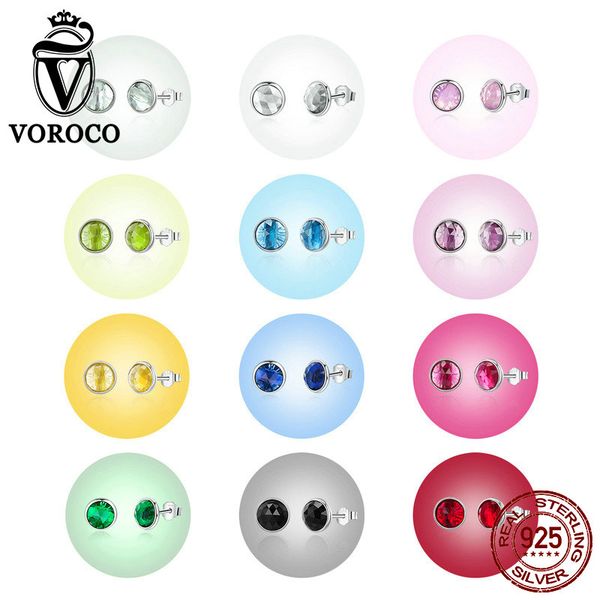 voroco round stud earrings for woman man modern 925 sterling silver earring jewelry girl glitter colorful glass brincos zbbs520, Golden;silver
voroco round stud earrings for woman man modern 925 sterling silver earring jewelry girl glitter colorful glass brincos zbbs520, Golden;silver