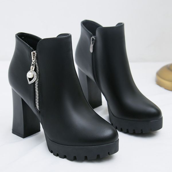 zipper winter boots lady brand women's shoes boots-women booties woman 2019 high heels round toe 2020 fashion stiletto ladies, Black
zipper winter boots lady brand women's shoes boots-women booties woman 2019 high heels round toe 2020 fashion stiletto ladies, Black