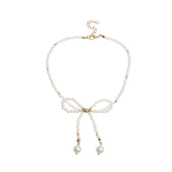 jumboom 2020 elegant pearl tassel choker necklaces for women gold beads bow knot pendant necklace long chain jewelry party gifts, Golden;silver
jumboom 2020 elegant pearl tassel choker necklaces for women gold beads bow knot pendant necklace long chain jewelry party gifts, Golden;silver