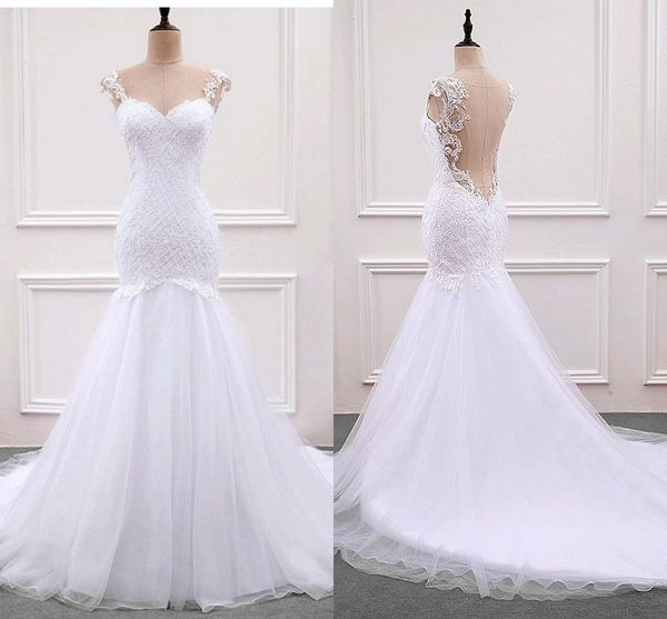 real p fashion white mermaid wedding dresses cap short sleeve beading sequin lace court train satin wedding bridal gowns plus size
real p fashion white mermaid wedding dresses cap short sleeve beading sequin lace court train satin wedding bridal gowns plus size