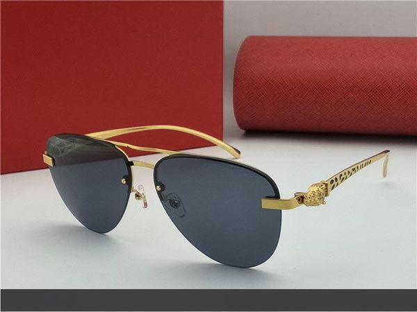 new fashion designer sunglasses 6205253 metal frameless simple classic style uv 400 protection outdoor men eyewear, White;black