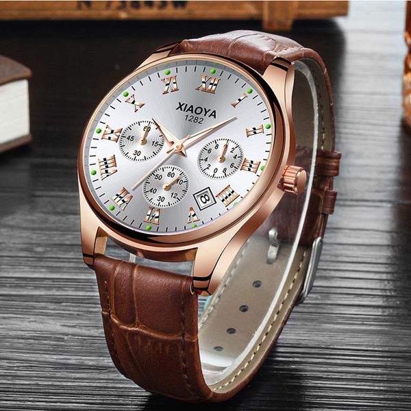 men watch fashion leather quartz watch men casual business male wrist relogio masculino erkek kol saati 2019, Slivery;brown
men watch fashion leather quartz watch men casual business male wrist relogio masculino erkek kol saati 2019, Slivery;brown
