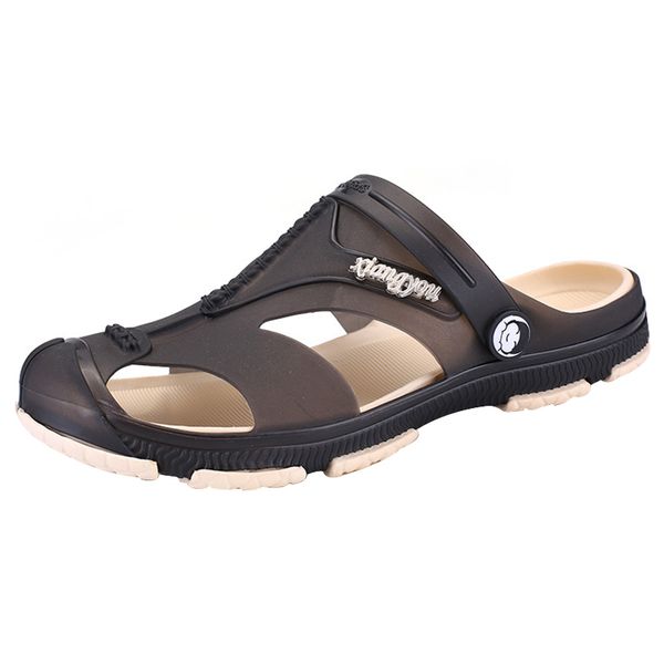 men outdoor sandals breathable summer beach shoes anti-slip comfortable casual slippers new, Black
men outdoor sandals breathable summer beach shoes anti-slip comfortable casual slippers new, Black