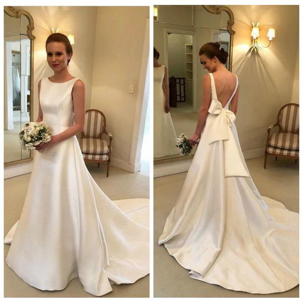 элегантные scoop a-line без рукавов свадебные платья с поезда суда low v назад vestidos де novia свадебные платья с бантом свадебные платья, White
элегантные scoop a-line без рукавов свадебные платья с поезда суда low v назад vestidos де novia свадебные платья с бантом свадебные платья, White