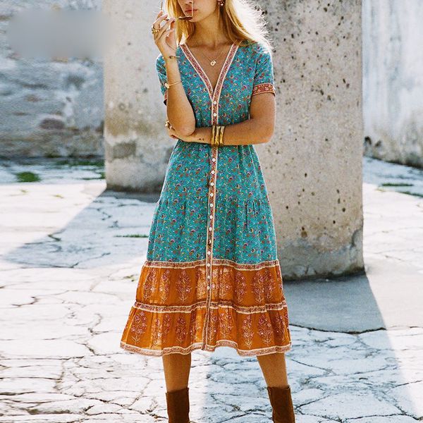 long sleeve dress women clothes rayon long boho dress autumn rayon floral print dresses v neck dress hippie bohemia women vestido, Black;gray
long sleeve dress women clothes rayon long boho dress autumn rayon floral print dresses v neck dress hippie bohemia women vestido, Black;gray