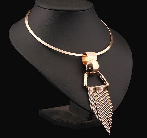 tenande punk big statement stripe triangle tassel necklace & pendants for women simple style night club jewelry bijuterias colar, Silver
tenande punk big statement stripe triangle tassel necklace & pendants for women simple style night club jewelry bijuterias colar, Silver