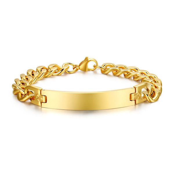 modyle gold color 316l stainless steel chain bracelets bangles punk rock style bracelet men personalize engrave jewelry, Black
modyle gold color 316l stainless steel chain bracelets bangles punk rock style bracelet men personalize engrave jewelry, Black