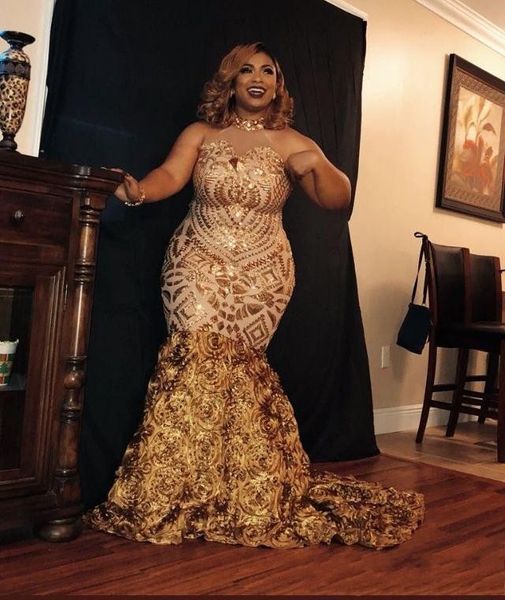 glitter african girls mermaid gold prom dresses plus size 2019 sleeveless halter sequin women long party evening gowns, White;black
glitter african girls mermaid gold prom dresses plus size 2019 sleeveless halter sequin women long party evening gowns, White;black