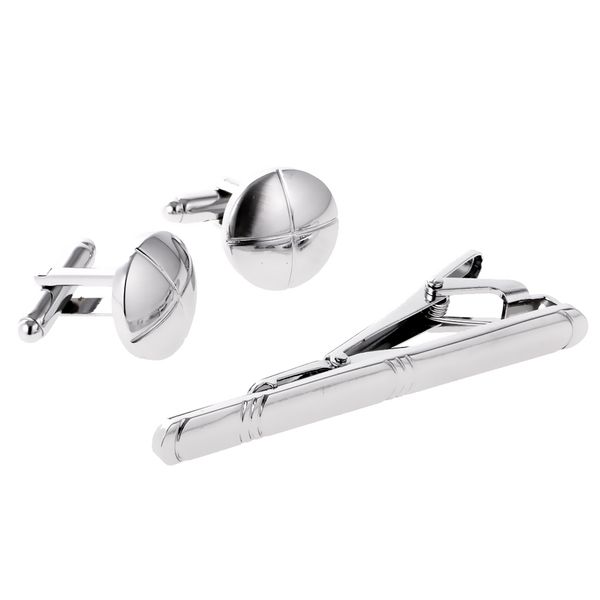 1 set necktie shirt cufflinks tie clip gentleman business style wedding partyprom formal vintage tie bar ornaments, Silver
1 set necktie shirt cufflinks tie clip gentleman business style wedding partyprom formal vintage tie bar ornaments, Silver