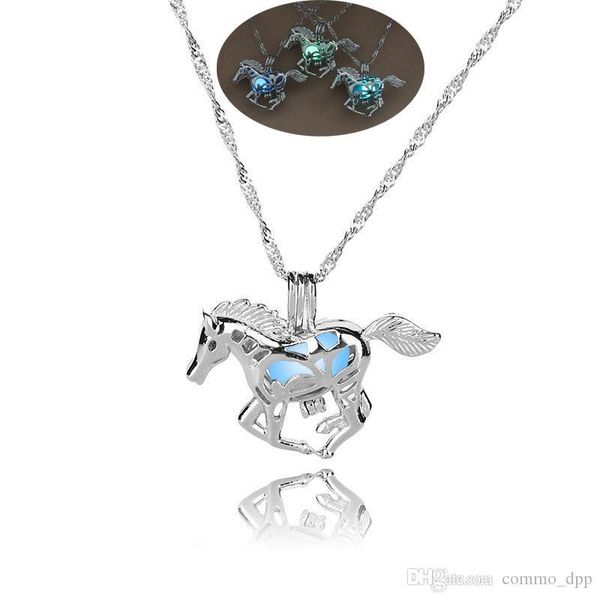horse pearl cage pendant necklaces glow in the dark open hollow luminous animal charm locket necklace for women s fashion jewelry, Silver
horse pearl cage pendant necklaces glow in the dark open hollow luminous animal charm locket necklace for women s fashion jewelry, Silver