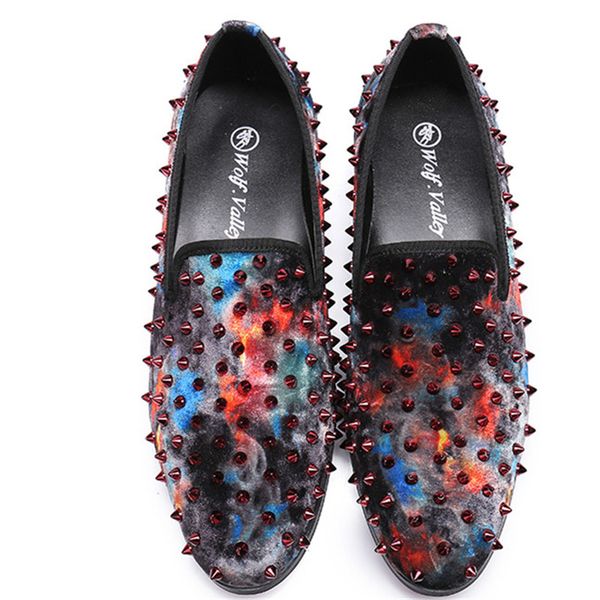 camouflage rivet causal slid-on low heel formal manual men shoes round toe ankle quality cow leather dress loafers, Black
camouflage rivet causal slid-on low heel formal manual men shoes round toe ankle quality cow leather dress loafers, Black