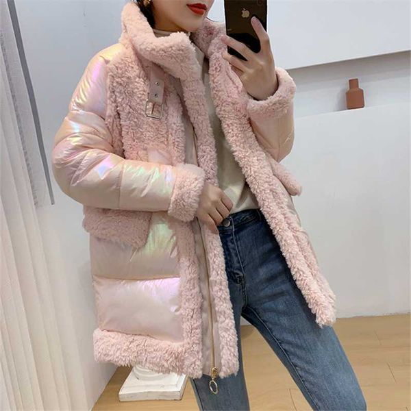 winter 2020 fashion new loose cotton coat women bright face stitching lamb wool thicken warm bread cotton coat jacket tide 047, Black
winter 2020 fashion new loose cotton coat women bright face stitching lamb wool thicken warm bread cotton coat jacket tide 047, Black