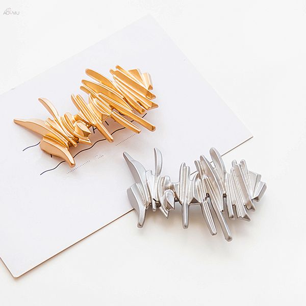 aomu 1pc korea japan metal hairpins geometric irregular gold silver color hair clips for women girls hair accessories, Golden;white
aomu 1pc korea japan metal hairpins geometric irregular gold silver color hair clips for women girls hair accessories, Golden;white