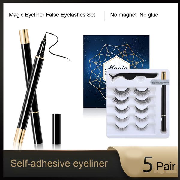 false eyelashes 5 pairs/ sets of sticky reusable magic self-adhesive eyeliner waterproof and durable colorfast eye set
false eyelashes 5 pairs/ sets of sticky reusable magic self-adhesive eyeliner waterproof and durable colorfast eye set