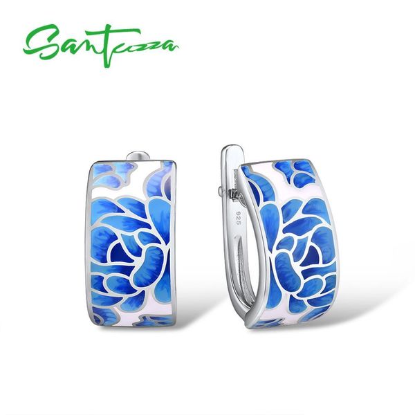 santuzza silver earrings for women genuine 925 sterling silver blue flower enamel earrings trendy gift fine jewelry handmade cx200628, Golden;silver
santuzza silver earrings for women genuine 925 sterling silver blue flower enamel earrings trendy gift fine jewelry handmade cx200628, Golden;silver