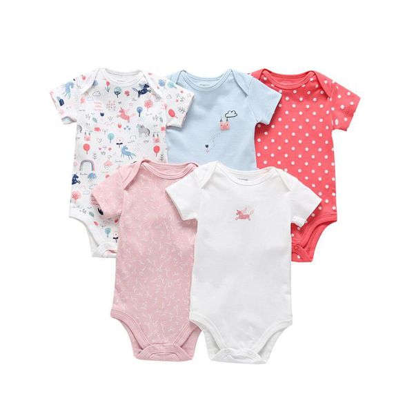 5pcs/lot baby girl boy romper 100% cotton short sleeves 0-24m newborn infant baby boys girls jumpsuit
5pcs/lot baby girl boy romper 100% cotton short sleeves 0-24m newborn infant baby boys girls jumpsuit