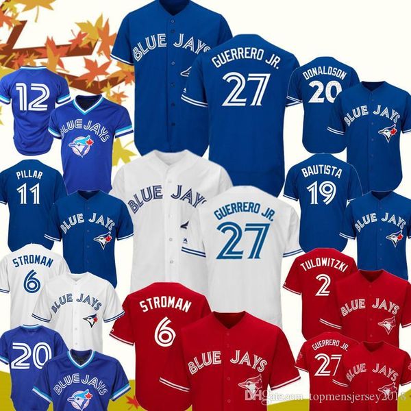 Blue Jays 27 Vladimir Guerrero Jr. Jersey Toronto Blue Jay 11 Kevin Pillar 6 Marcus Stroman 19 Bautista Baseball Jerseys 2020
Blue Jays 27 Vladimir Guerrero Jr. Jersey Toronto Blue Jay 11 Kevin Pillar 6 Marcus Stroman 19 Bautista Baseball Jerseys 2020
