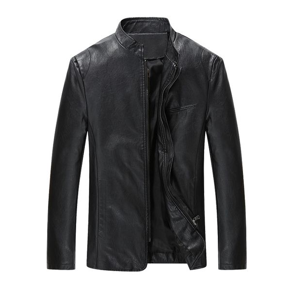 cross border for spring and autumn new style men locomotive leather coat korean-style slim fit jacket casual leather coat men's, Black
cross border for spring and autumn new style men locomotive leather coat korean-style slim fit jacket casual leather coat men's, Black