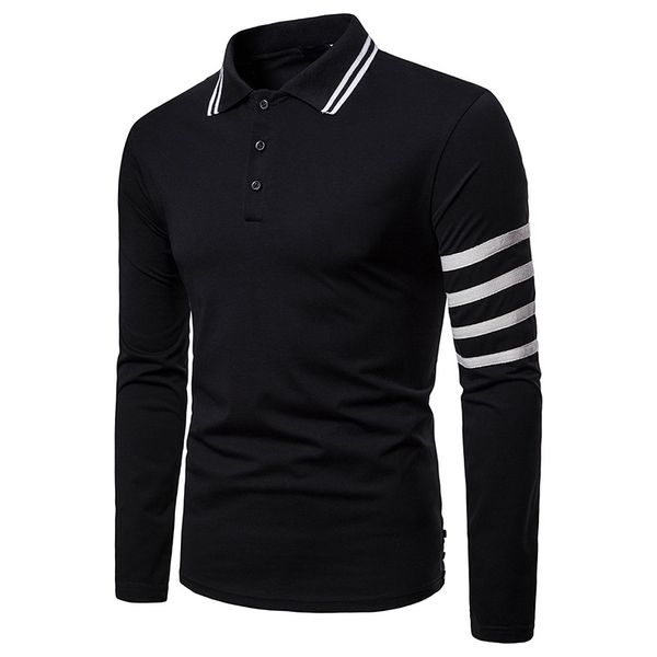 spring new men's clothing polo fashion solid color large sleeves leucorrhea stitching men's lapel long-sleeved polo shirt, White;black
spring new men's clothing polo fashion solid color large sleeves leucorrhea stitching men's lapel long-sleeved polo shirt, White;black