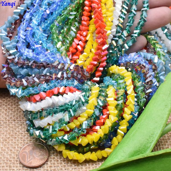 yanqi 6mm98pcs triangle crystal beads glass blue red yellow white czech beads for jewelry making diy needlework earring necklace
yanqi 6mm98pcs triangle crystal beads glass blue red yellow white czech beads for jewelry making diy needlework earring necklace