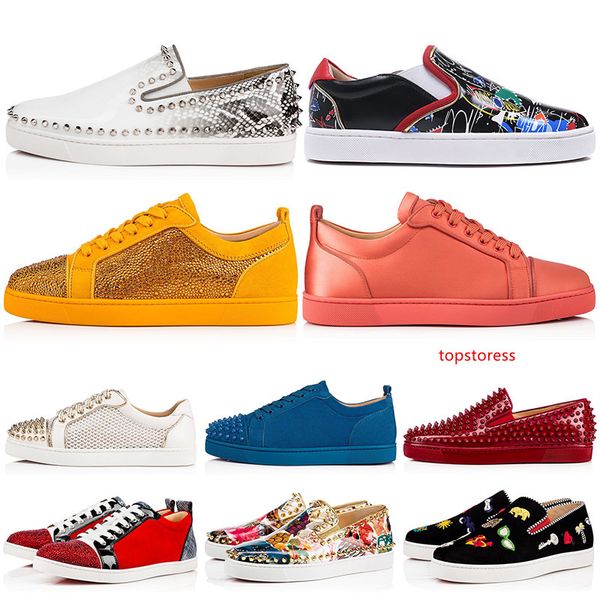 new designer brand spikes studded flat casual shoes low cut mens women s rivets outdoor sneakers 35-47
new designer brand spikes studded flat casual shoes low cut mens women s rivets outdoor sneakers 35-47