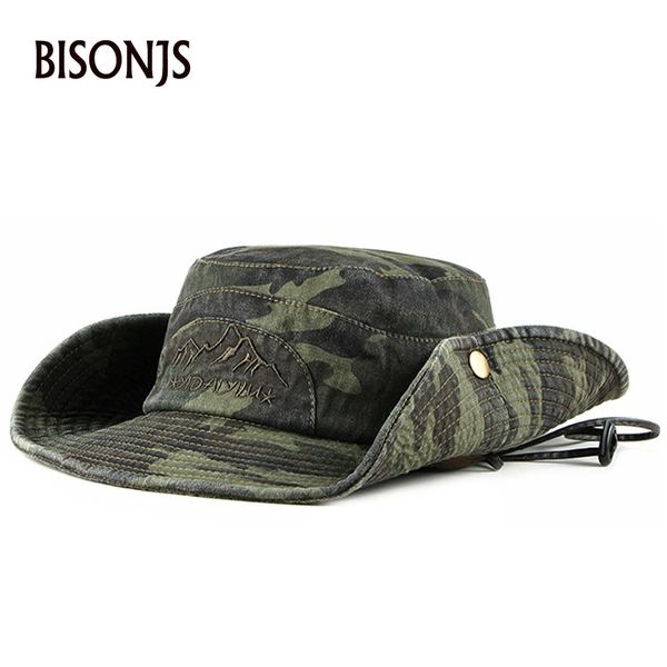 bisonjs 2020 new fashion camouflage men's fishing hat women outdoor summer sun hats adjustable breathable cotton fisherman hats
bisonjs 2020 new fashion camouflage men's fishing hat women outdoor summer sun hats adjustable breathable cotton fisherman hats